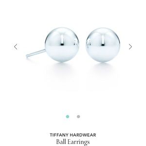 Tiffany 10mm ball earrings